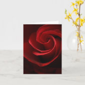 Abstracte rode roze kaart (Gele Bloem)