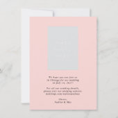 Abstracte rode rozen en papavers sparen de datum kaart (Achterkant)