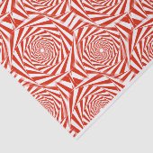 Abstracte rode rozen herhalingspatroon tissuepapier (Detail)