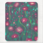 Abstracte rode rozen muismat (Voorkant)