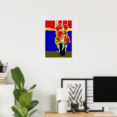 Abstracte rode rozen poster (Thuiskantoor)