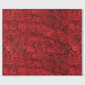 Abstracte rode rozen Tuin Elegant Floral Cadeaupapier (Vlak)