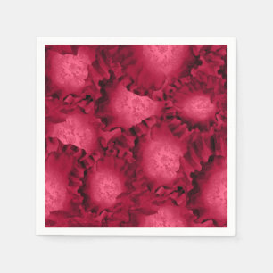 Abstracte rode rozenpapaver bloemen bloemen romant servet