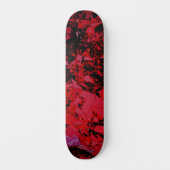 Abstracte Rode Shatter Skateboard (Voorkant)
