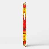 Abstracte rode zwarte gele glitternaam, aangepast Case-Mate iPhone case (Achterkant / Rechts)