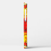 Abstracte rode zwarte gele glitternaam, aangepast Case-Mate iPhone case (Achterkant / Links)