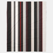 Abstracte rode zwarte lijnen Trendy Collectie Fleece Deken (Voorkant)