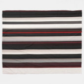 Abstracte rode zwarte lijnen Trendy Collectie Fleece Deken (Voorkant (Horizontaal))