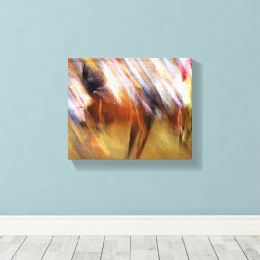 abstracte Rodeo Canvas Afdruk (Insitu (Houten vloer))