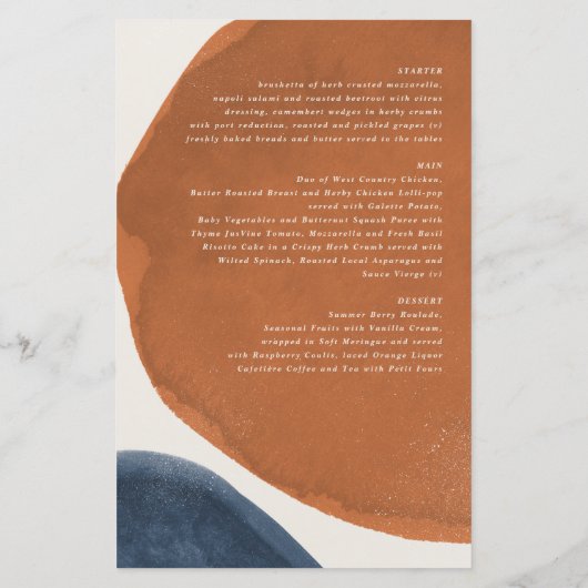 Abstracte roest, marine + roze moderne tijd (Achterkant)