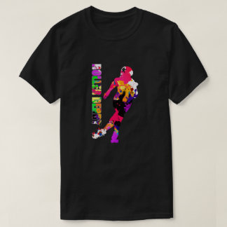 Abstracte Roller Derby T-Shirt