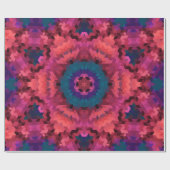 Abstracte rondcirkelvormen mandala kaleidoscope cadeaupapier (Vlak)