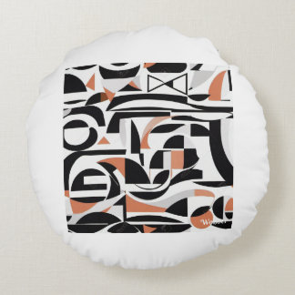 Abstracte Ronde Pillo Rond Kussen
