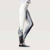 Abstracte rook in zwart-wit leggings (Rechts)