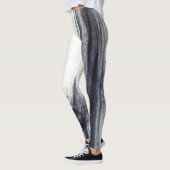 Abstracte rook in zwart-wit leggings (Links)