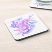 Abstracte rook op het water drankjes onderzetter (Linkerzijde)