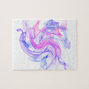 Abstracte rook op het water legpuzzel