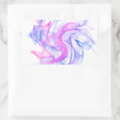 Abstracte rook op het water rechthoekige sticker (Tas)