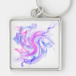 Abstracte rook op het water sleutelhanger