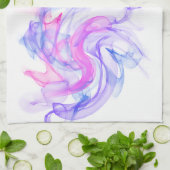 Abstracte rook op het water theedoek (Gevouwen)