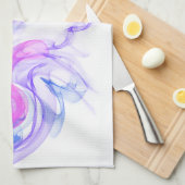 Abstracte rook op het water theedoek (Quarter Fold)