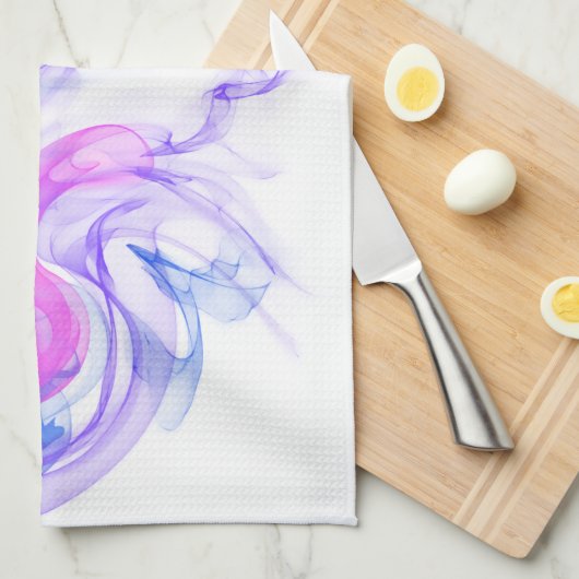 Abstracte rook op het water theedoek (Quarter Fold)