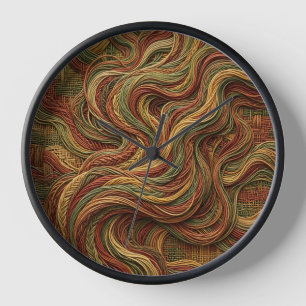 Abstracte rookwerveling aardetoon kunstklokken