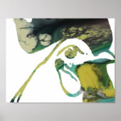 Abstracte Rooster Silhouette. Poster (Voorkant)