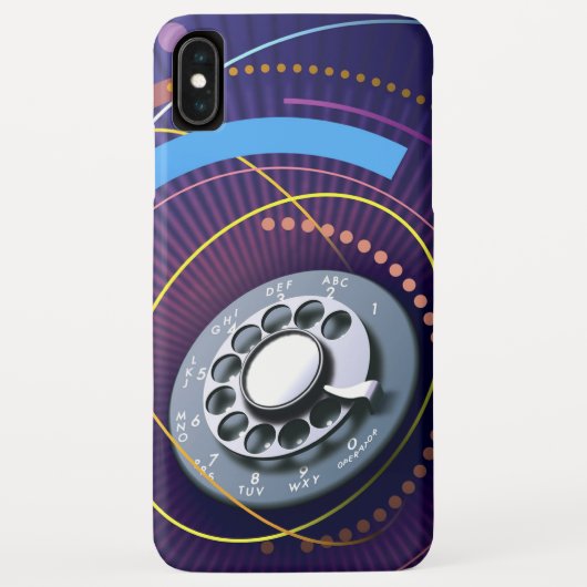 Abstracte Rotary Dial Phone Case (Achterkant)