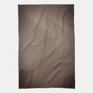 Abstracte rotatiedruppellijnen - theedoek