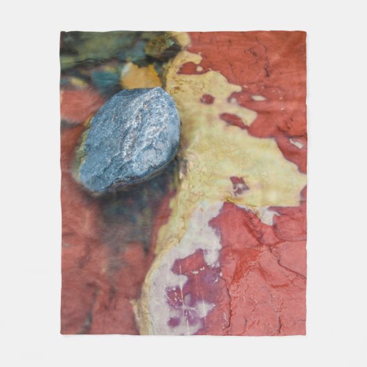 Abstracte rotsstroom fleece deken (Voorkant)