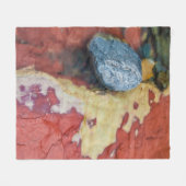 Abstracte rotsstroom fleece deken (Voorkant (Horizontaal))