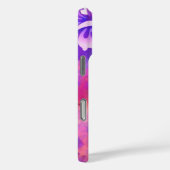 Abstracte roze bloemen en vogelkunst Case-Mate iPhone case (Achterkant / Rechts)