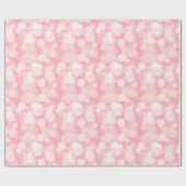 Abstracte Roze Bokeh Sprookjesverlichting Cadeaupapier (Vlak)
