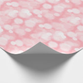 Abstracte Roze Bokeh Sprookjesverlichting Cadeaupapier (Hoek)