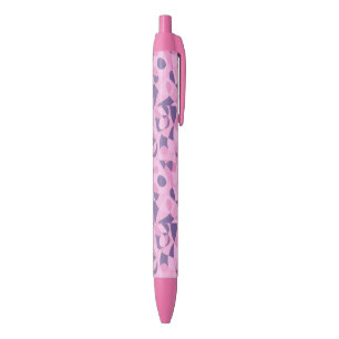 Abstracte roze en paarse vormen aangepaste pennen