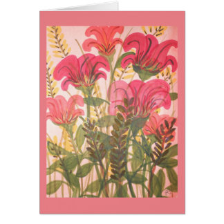 Abstracte roze florale waterverf