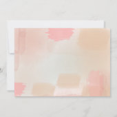 Abstracte roze generieke feestviering kaart (Achterkant)