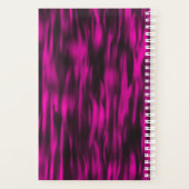 Abstracte roze golven modern planner (Achterkant)