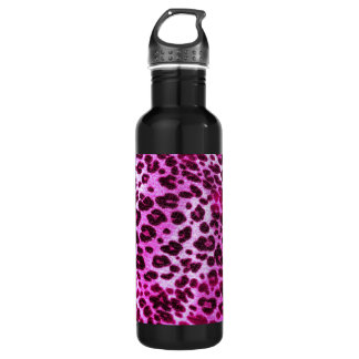Abstracte roze hipster Cheetah Animal Print Waterfles