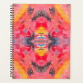 Abstracte roze Kaleidoscoop Planner (Voorkant)