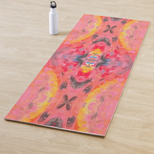 Abstracte roze Kaleidoscoop Yogamat