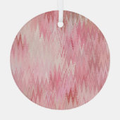 Abstracte roze mozaïek achtergrond illustratie glas ornament (Achterkant)