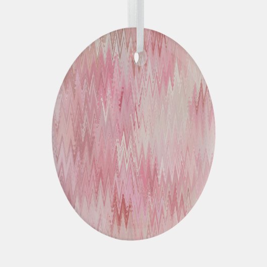 Abstracte roze mozaïek achtergrond illustratie glas ornament (Voorkant Rechts)