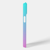 abstracte roze turquoise ombre mermaid kleuren Case-Mate iPhone case (Achterkant / Rechts)