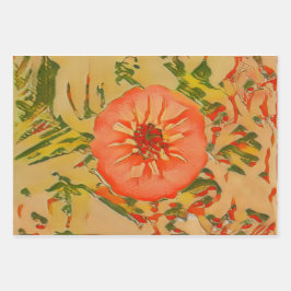 Abstracte roze ventilator inpakpapier vel