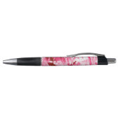Abstracte roze verfgolven pen (Bovenkant)