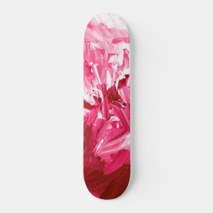 Abstracte roze verfgolven skateboard