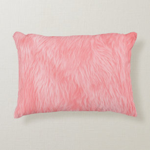 Abstracte roze wol, achtergrond stof accent kussen
