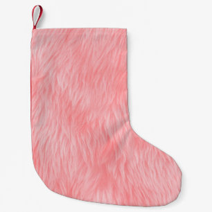 Abstracte roze wol, achtergrond stof kleine kerstsok